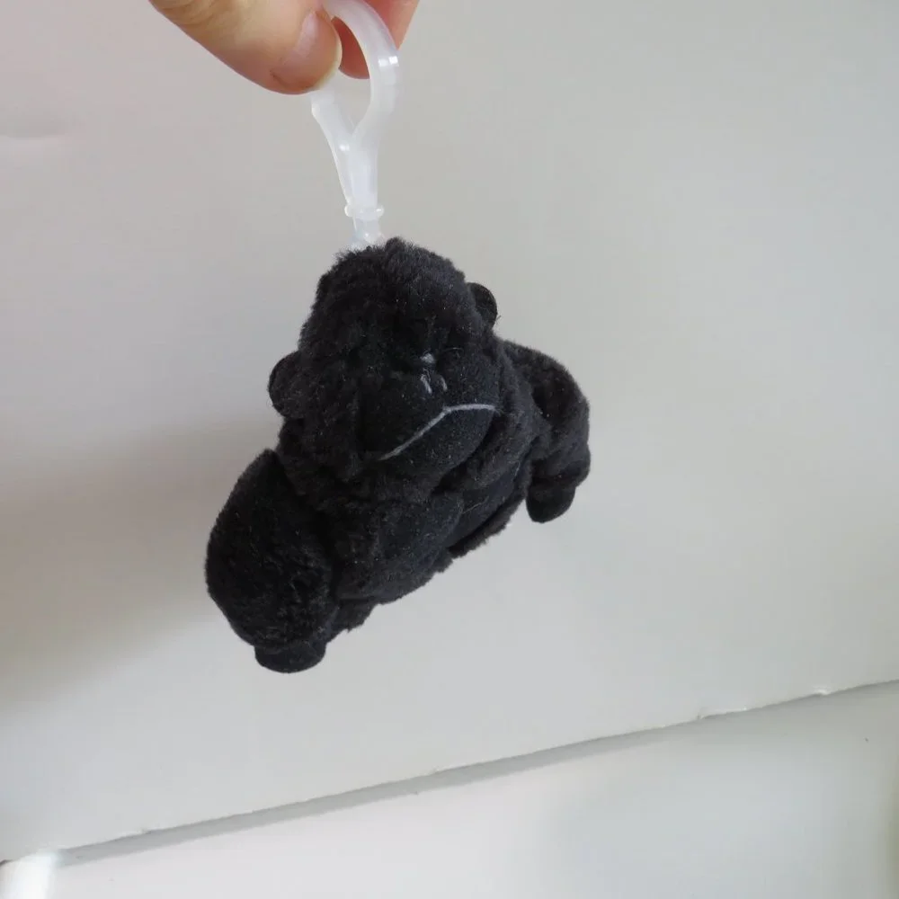 Gorilla Monkey BACKPACK CLIP plush mini stuffed animal zoo